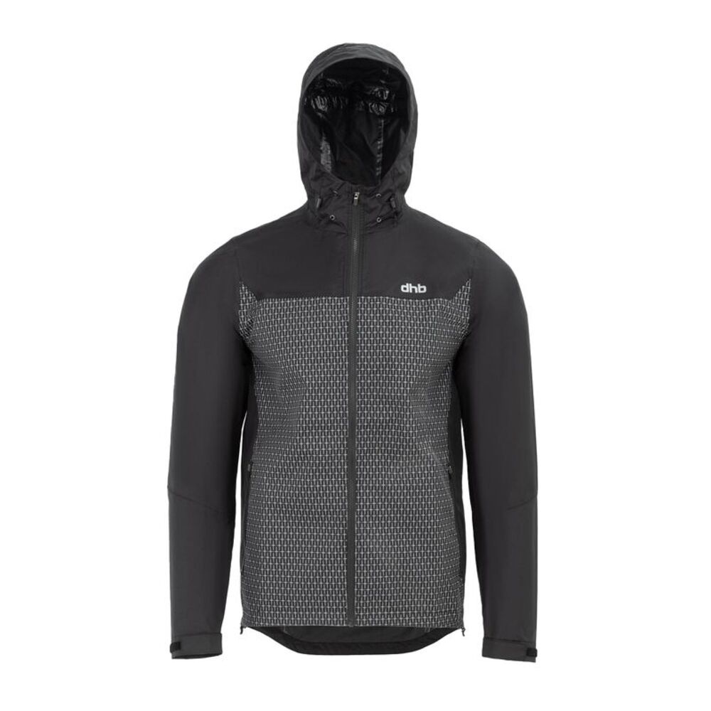 dhb Mens Waterproof Cycling Jacket / Black